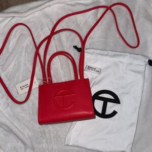 Telfar Mini Bag in Vibrant Red